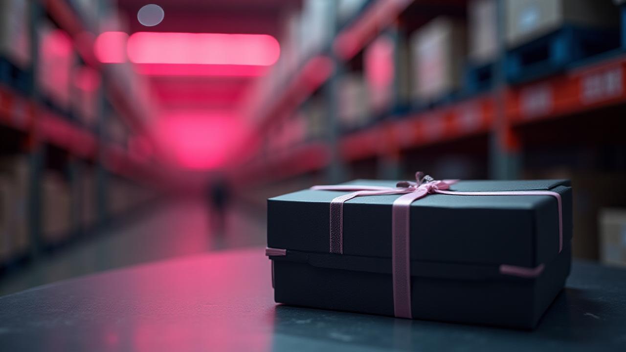 A premium unboxing experience featuring neatly packed branded retail products and logistics efficiency.